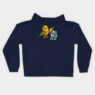 R2HOO-D2HOO and C-3p-OWLC-3p-OWL Kids Hoodie